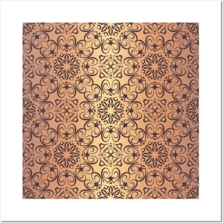 Floral luxury royal antique pattern Posters and Art